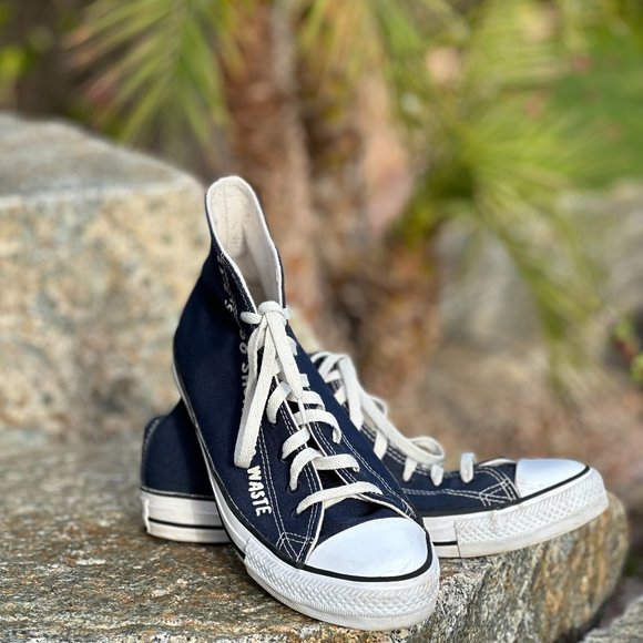 CONVERSE LIFES TOO SHORT TO WASTE HIGH TOP SKU 166372C - Picture 2 of 10
